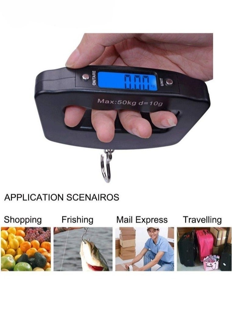 ميزان الأمتعة الرقمي أسود - Image 4